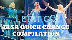 Let It Go - Elsa QUICK CHANGE Dress Compilation Part 9 | Frozen: Live at the Hyperion