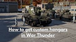How to get custom hangars in War Thunder #warthunder