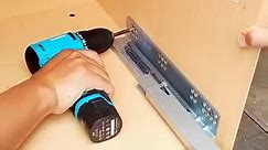 Mounting of slide rail #kitchencabinets #kitchencabinet #kitchen #customkitchencabinets #kitchencabinetfactory #chinakitchenfactory #fyp #foryou #viral | Alead Kitchen & Wardrobe Custom