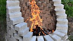 DIY Fire Pit With Concrete Blocks
