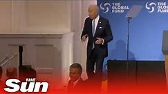 President Biden appears to get 'lost' while leaving the stage at UN Assembly