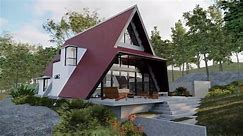 House Design in Detail_ 2 Storey A-Frame House_Cabin in the forest - video Dailymotion