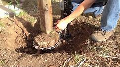 How to remove a fence post