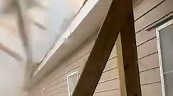 Moment tornado rips off roof of North Carolina house while resident is home