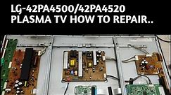 #5 LG 42PN4500-TA PLASMA REPAIR.. not va, vs voltage ( ysus short)