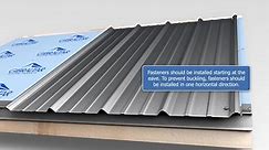 Gibraltar Building Products 12 ft. SM-Rib Galvalume Steel 29-Gauge Roof/Siding Panel in Slate 987637