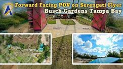 Forward Facing POV on (World Record Holder) Serengeti Flyer at Busch Gardens Tampa Bay