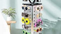 44 Pairs Commercial Eyeglass Sunglasses Rack 360° Rotating Sunglass Display Stand Sunglasses Stand Eyewear Display Turning Eyeglass Turning Commercial Display Stand Sunglasses Holder