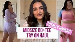 BO AND TEE OH POLLY MIDSIZE TRY ON HAUL - is it worth it? sizing? *honest review*