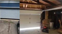 Manual garage door opening and closing! No motor! #garagedoors #garagedooropener