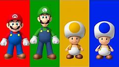 New Super Mario Bros Wii - All Characters