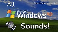 All Windows XP Sounds!