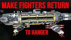 Launch & Return To Hanger AI Fighters - How To - Space Engineers