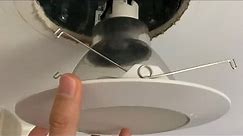 Recessed light in shower. How to replace. How to change.