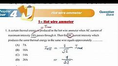 Hot Wire Ammeter