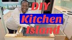 DIY Kitchen Island Build from SCRATCH//PART 1//2x4s, plywood and wainscoting//From Her Workshop