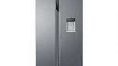 HSR3918ENPG Total No Frost American Fridge Freezer, Non-Plumbed, E Rated - Silver