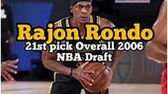 Rajon Rondo. 21st pick Overall 2006 NBA Draft NBA Year of Era. #nbayearofera #reelsfb #reelsviralvideo #facebookreels #reelsviral #fypシ゚ #reels #recommended #NBA #NBADraft #RajonRondo #rajonrondohighlights | NBA Year Of Era