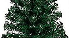 Artificial Christmas Tree, 1.5ft/2ft/3ft/4ft Snowy Pine Trees with Stand Indoor Outdoor Christmas Decor, Flocked Xmas Pencil Tree, Holiday Christmas Trees Home Office Party Table Decoration