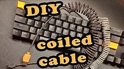 DIY how to make a coiled cable for mechanical keyboard (quick and easy)