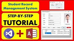 💡Student Records Management System Project using Visual Basic and Ms Access | Tutorial for Beginners