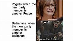 Dungeons and Dragons Memes Barbarian Edition