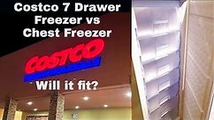 Costco Upright Freezer 7-Drawer vs Chest Freezer-WILL IT FIT? Hamilton Beach 11 cubic feet
