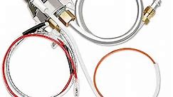 Upgrade 100112330 Water Heater Pilot Assembly, Replace 9007876 Thermopile for Water Heater, Compatible with 300 301 Series Whirlpool Water Heater Parts & A.O.Smith, American, State, Kenmore, Reliance