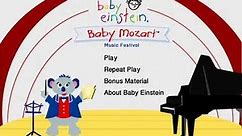 Baby Einstein Baby Mozart 2003 DVD Menu