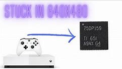 XBOX ONE S STUCK IN LOW RESOLUTION (RETIMER + LED MOD)