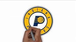 HOW TO DRAW INDIANA PACERS LOGO