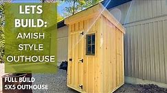 Full Build of a 5x5 Amish Style Outhouse!
