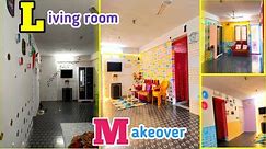 Rental living room makeover | Indian living room कम खर्चे में घर सजाया