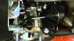 Carburetor Linkages and Springs on a Toro Recycler Kohler Courage XT Lawnmower Engine