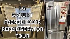 LG 22 cu. ft. French Door Refrigerator Tour with Ice Maker in Freezer - Model #LFCS22520S