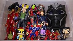 Marvel Toy Box: Avengers Action Figures, Black Panther, Spider-Man, Iron Man and More
