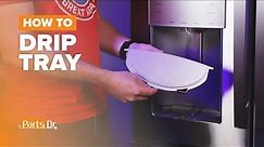 How to replace Drip Tray part # WR17X34471 on your GE Refrigerator