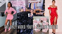 START A CLOTHING COMPANY | EXPOSING ALL THE SECRETS/VENDORS & TIPS TO GET STARTED + RESOURCES
