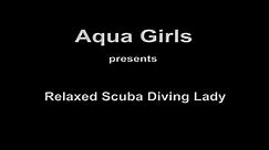 Clip 0088 - Relaxed Scuba Diving Lady - Mini Tank