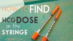 How I Find My Dose of hCG on an Injection Syringe for hCG Diet