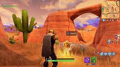 Where To Search Between An Oasis, Rock Archway And Dinosaurs In 'Fortnite: Battle Royale'