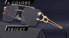 UV400 Retro Rimless Sunglasses For Men Steampunk Outdoor Cycling Sunglasses Women Double Bridges Glasses Vintage Shades Gafas. Price?🔴 | Adorn&Adore