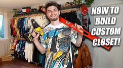 How To Build a Custom Clothing Rack! DIY for Home Closet or Shop!