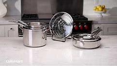 Cuisinart® | SmartNest Stainless Steel 11 Piece Cookware Set