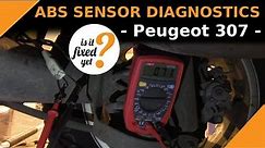 How to DIAGNOSE the ABS Sensor problem - Peugeot 307