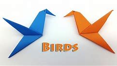 Origami Bird instructions - How to make a Paper Bird easy step by step
