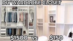 DIY IKEA PAX WARDROBE CLOSET on a $150 BUDGET Open Closet Filming Room Makeover