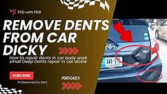 How to remove car Dicky Dent|| Aqua car dent repair ||2023