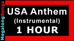 United States of America (USA) Anthem - The Star Spangled Banner (Instrumental) 🔴 [1 HOUR] ✔️