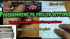 HOW TO PROGRAM ELIWELL ID974 FROM DEFAULT TO CHILLER SETTINGS